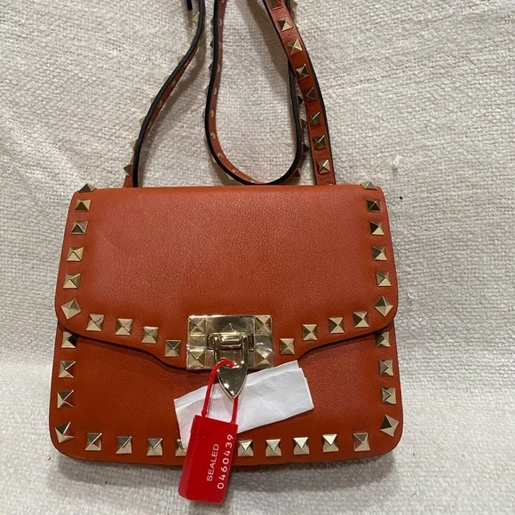 Valentino Rockstud Flip Lock Clasp Mini Messenger Bag - Picture 2 of 5